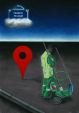 Google Street View, rue Francis Picabia - pastel sur papier et collage - 30x42cm - 2015