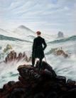 Voyageur contemplant une mer de nuages (d‘après Friedrich) - pastel sur papier - 22x28cm - 1 sur 10 - 2012